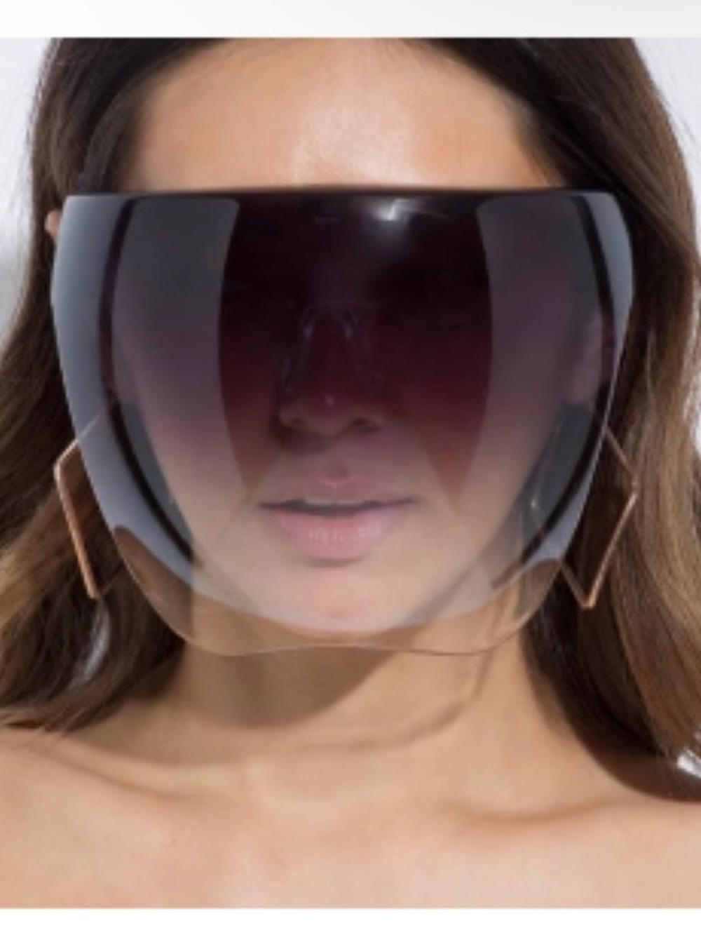 New Black Unisex Visor Full Face Shield Cover Sunglasses